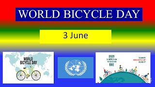 WORLD BICYCLE DAY  - 3 June 2024. - Speech
