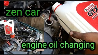 maruti zen engine oil changing at your home