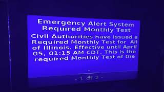 (Xfinity)￼ EAS Required Monthly Test on TV Illinois (4/5/2022) (EAS #95)