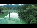 夏の第二只見川橋梁【空撮編】