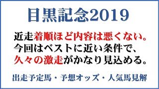 「目黒記念2019」出走予定馬・予想オッズ・人気馬見解