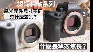 《認識相機》感光元件尺寸不同有什麼差別？│什麼是等效焦長？ 001【相機王】