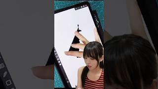 Magic of drawing using fingers🪄 #digitalart #2dartist #gopaint