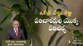 అంశం: ఒలీవ చెట్టు కఱ్ఱ - పరిచారకుల యొక్క పరిచర్య # సహో బాబురావు# బైబిల్ సహవాసం