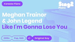 Meghan Trainor & John Legend - Like I'm Gonna Lose You (Piano Karaoke)