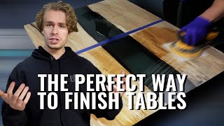 How to Finish a Wood and Epoxy Table Like a Pro