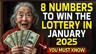 8 LUCKY NUMBERS to WIN BIG in JANUARY 2025 | Buddhism teaching