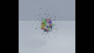 Cube Disintegration (Blender Default Cube)