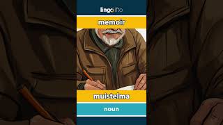 🇬🇧🇫🇮 memoir - muistelma : vocabulary builder : learn English : opetellaan englantia