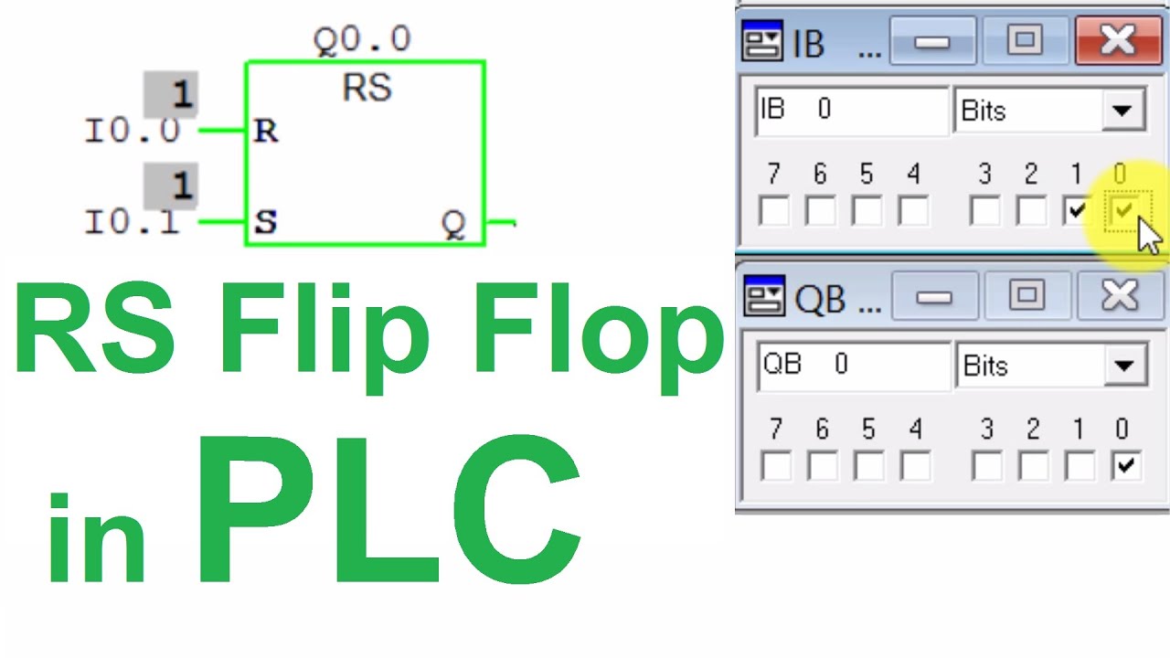 Rs Flip Flop In Step7 Siemens Plc Youtube