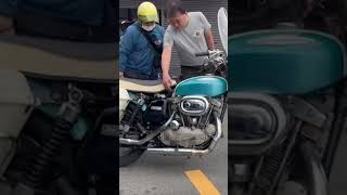 1968 XLH900 start #shorts @Harley-Davidson