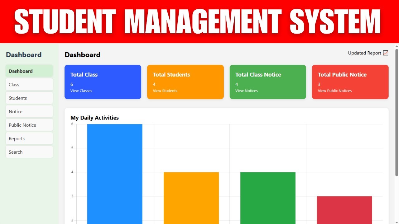 How To Create A Student Management System Using Html Css And