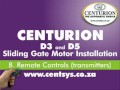 Part 8 - Remote Controls - CENTURION - D5 and D3 installation