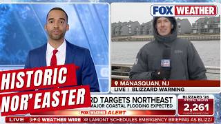 Entire State of New Jersey Under A Blizzard Warning As Historic Nor'easter Arrives