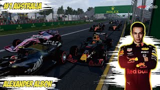 F1 2019 Championship Mode #1 | Alexander Albon | Red Bull