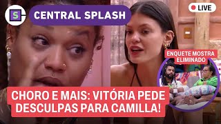 🚨AGORA: Vitória não aguenta e pede desculpas a Camilla! Quem sai hoje do BBB25? Enquetes AO VIVO