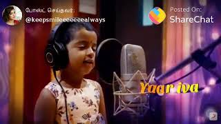 Sivakarthikeyan's daughter singing a song |Ganna |