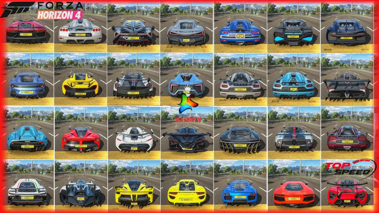 ALL Hypercars + My Favorite Supercars Top Speed BATTLE - Forza Horizon ...