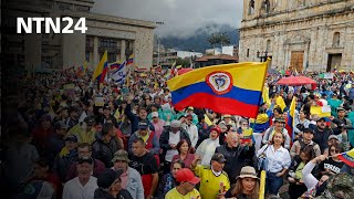 La masiva marcha del 21 de abril en contra del Gobierno de Gustavo Petro organizada en Colombia