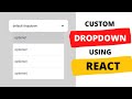 Custom dropdown(select) using ReactJS & SCSS | Beginner ReactJS tutorial