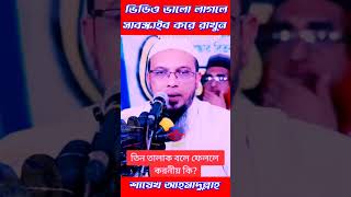 রাগের মাথায় তিন তালাক বলে ফেললে কি স্ত্রী তালাক হয়ে যায়  শায়েখ আহমাদুল্লাহ