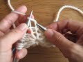 circular cast on with circular needle 輪針を使った輪の作り目