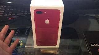 UNBOXING IPHONE 7 PLUS VERMELHO!