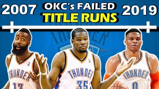 Timeline of How the OKC Thunder FAILED to Win a Title