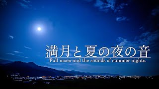 【安眠用BGM】満月と夏の夜の音