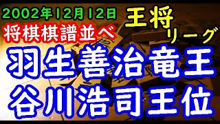 将棋棋譜並べ▲羽生善治竜王 対 △谷川浩司王位 第52期王将戦挑戦者決定リーグ７回戦 リクエスト