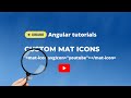 How to create custom icons | Angular