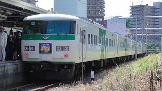 【団体列車】品川駅仮開業150周年記念号　185系B6編成6両　2022.6.12　田浦・横須賀