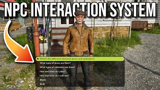 NEW NPC Interaction System - Farming Simulator 25