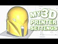 My 3D Printer Settings for Smooth Prints + Some 3D Printing Tips!