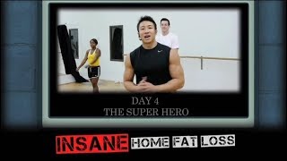 Insane Home Fat Loss Day 4 - The Super Hero Shoulders, Triceps, Core