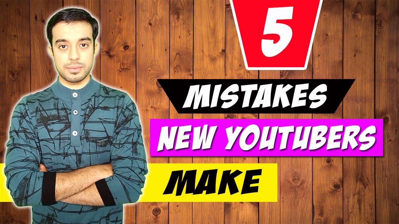 5 Biggest Mistakes New Youtubers Make By Dmarketing Wall - YouTube