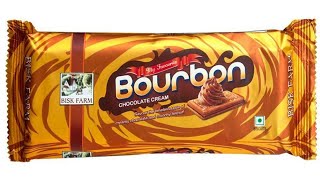 Bisk Farm Bourbon Chocolate Cream Biscuit। #biscuits #bourbon#biskfarm#unboxing