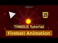 Three.js tutorial: Three dimensional point space vortex animation