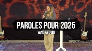 Sandra DUBI - Paroles pour 2025