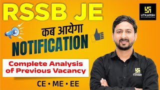 RSSB JE Notification कब तक आएगा? Complete Analysis of Previous Vacancy
