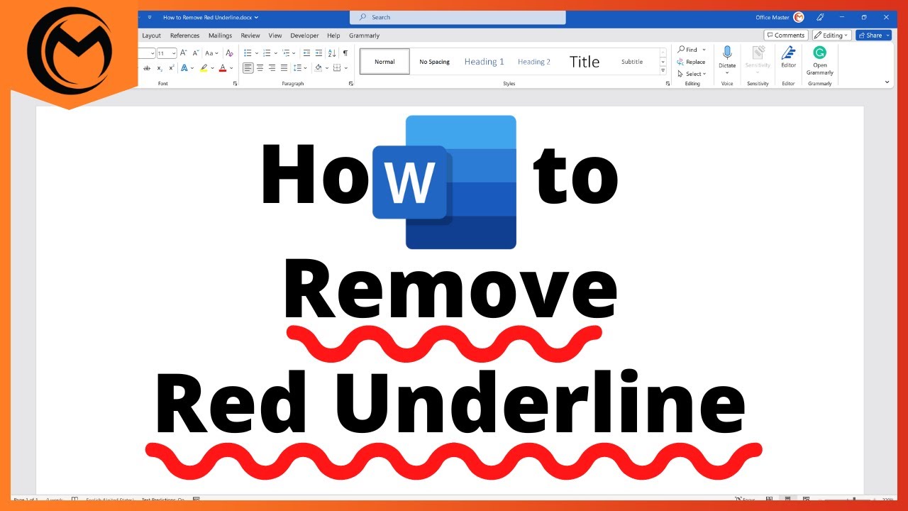How To Remove Red Underline In Microsoft Word Printable Online How To Remove Red Underline In Microsoft Word Printable Online
