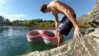Blow up Sofa Rafting Fail - Freezing Water - New Zealand Not Kayaks!