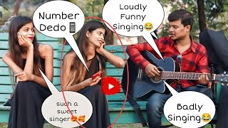 Badly Singing In Public Gone Wrong | epic reaction of Girl😂 | Singing Prank Random | Naveen