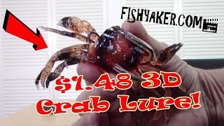 $1.48 3D Crab Fishing Lure Review: Episode 603