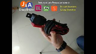 Kabel Set Relay utk Lampu Tembak / Sorot / Baja Laser dll