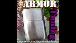 №621 ZIPPO アーマー ARMOR #162 無地 ブラッシュ ♪チューニング Tuning ジッポー 2013年4月 【D 13】