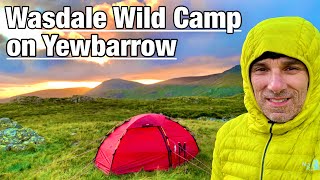 Yewbarrow Solo Mountain Wild Camp in the  Wasdale Valley