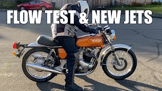 1974 Norton Commando 850 - Part 9 - Flow test and new pilot jets