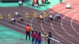 ２０１３年　愛知県新人陸上　１００ｍ男子　オープン決勝