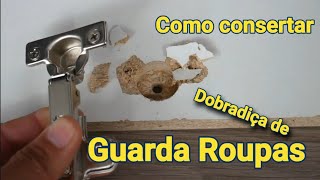 Como consertar uma dobradiça quebrada! Misture Sal + Supercola e repare madeira